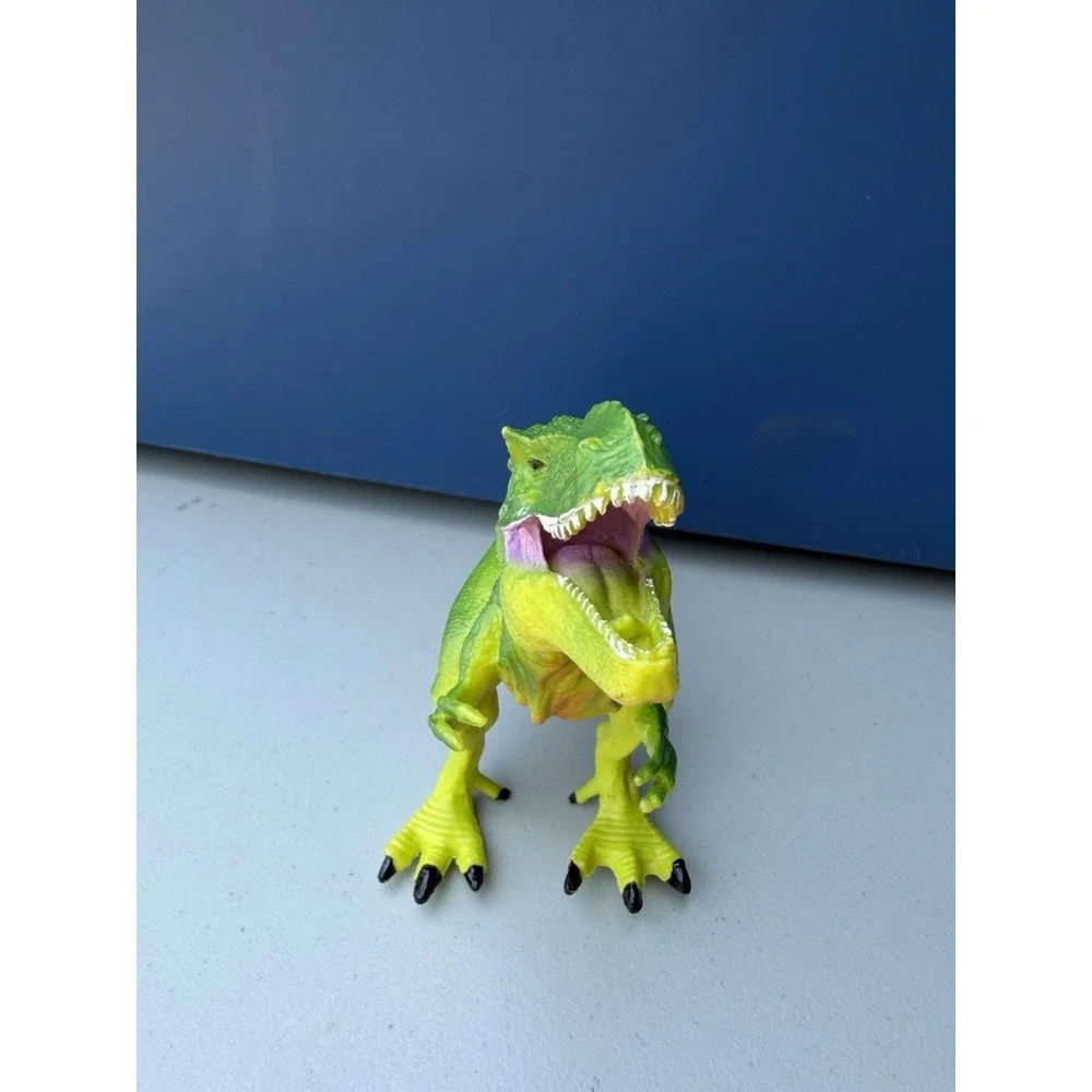 SDE Shantou T-Rex‎ Dinosaur Movable Jaw Tyrannosaurus Green Prehistoric Figure